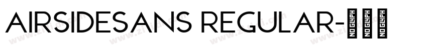 AirsideSans Regular字体转换